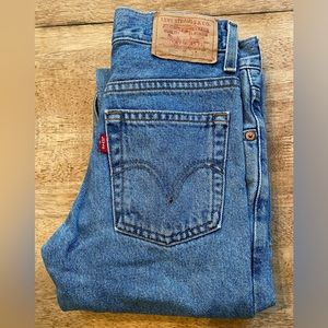 Levi’s 550 Relaxed Fit Boy’s Size 10‎ Slim 23x25 100% Cotton Denim Jeans